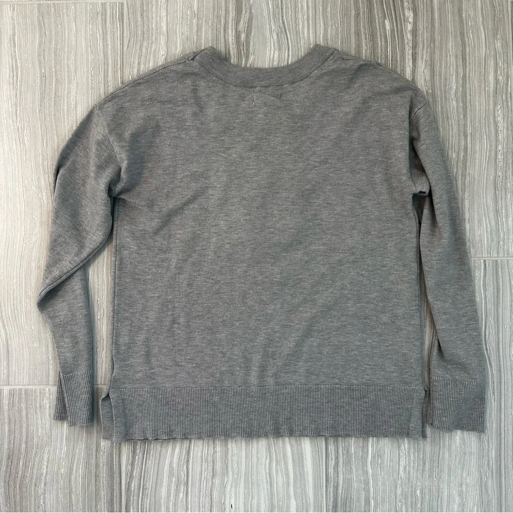 Life is Good Christmas Sweater S | Dog Cat Santa Hat Letterman Patch Holiday - Picture 5 of 6